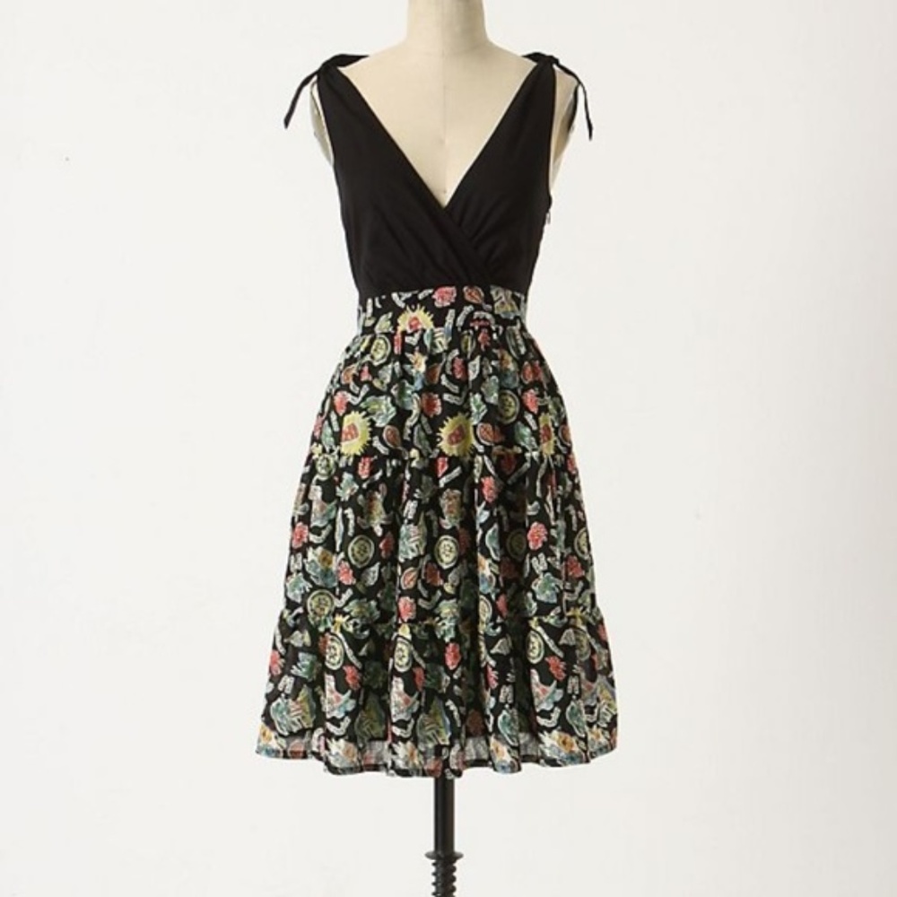 Anthropologie Maeve Polynesia Greetings Dress 